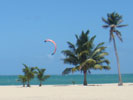 Kitesurfing on Placencia Beach