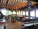 Dining Room at Lamanai Outpost Lodge