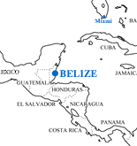 Map of Central America