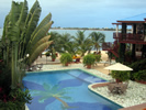 View of pool at Chabil Mar Villas