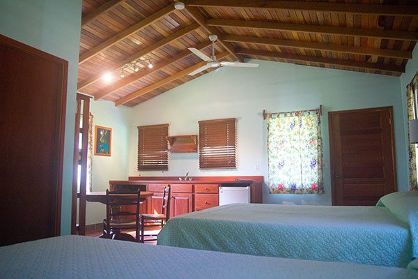 Interior of air-conditioned cabanas