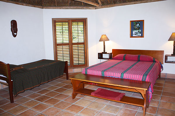 Interior of standard Thatched Cabana
